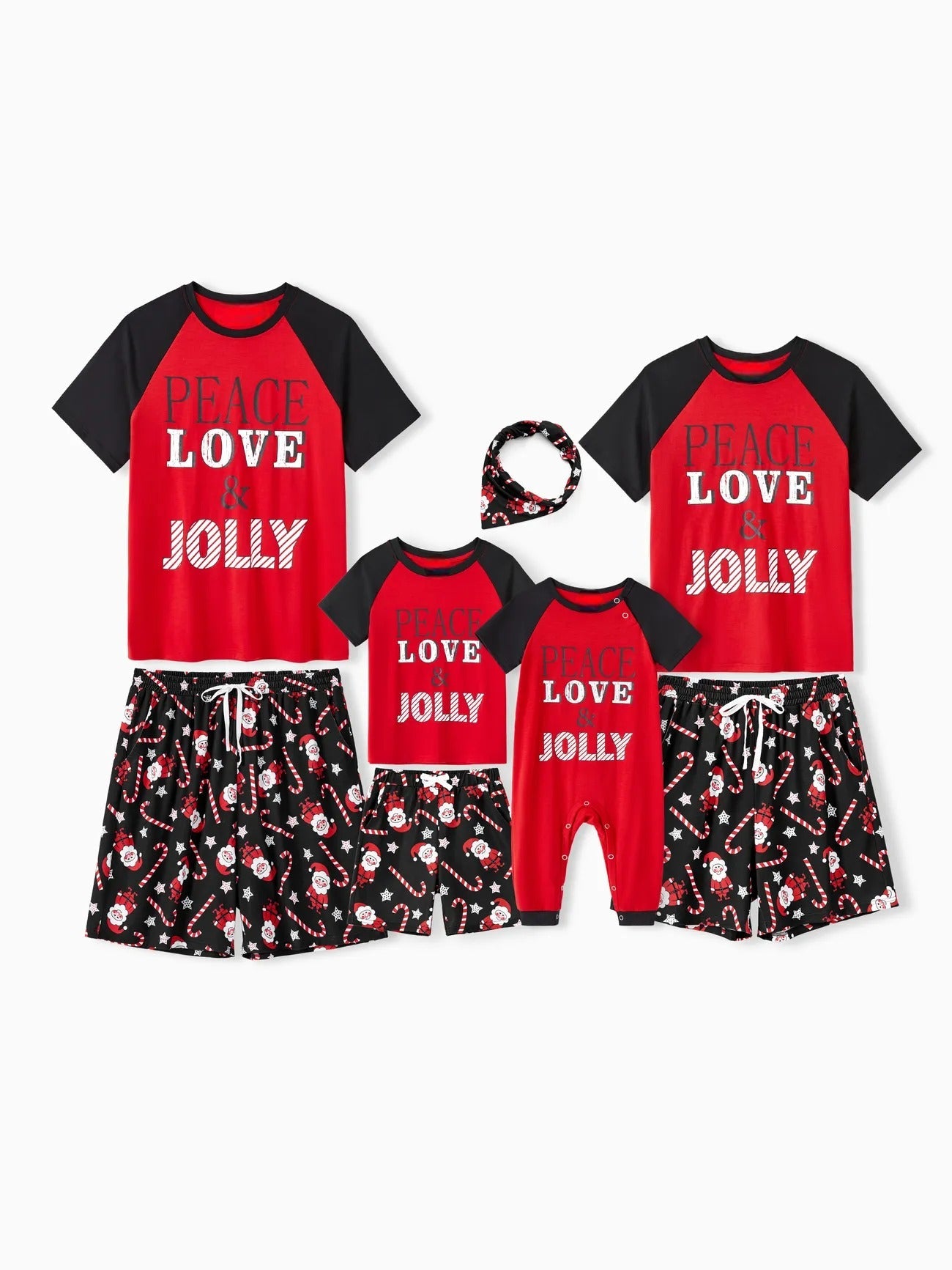 Letter Printed Family Matching Holiday Pajama Set-Original Pajamas