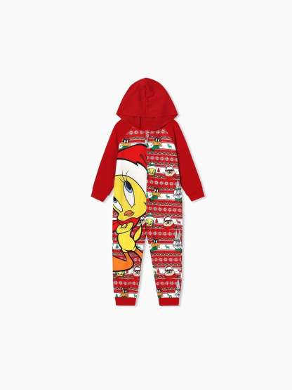 Looney Tunes Family Matching Christmas Pajama Set With Hood-Original Pajamas