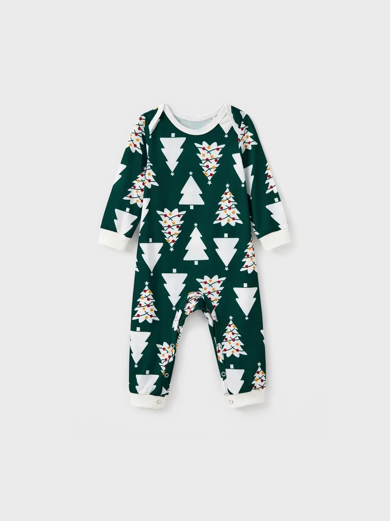 Printed Christmas Glow In The Dark Design Family Matching Pajama Set-Original Pajamas