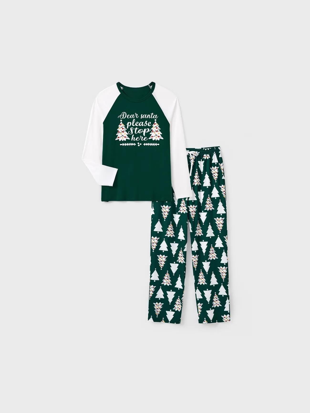 Printed Christmas Glow In The Dark Design Family Matching Pajama Set-Original Pajamas