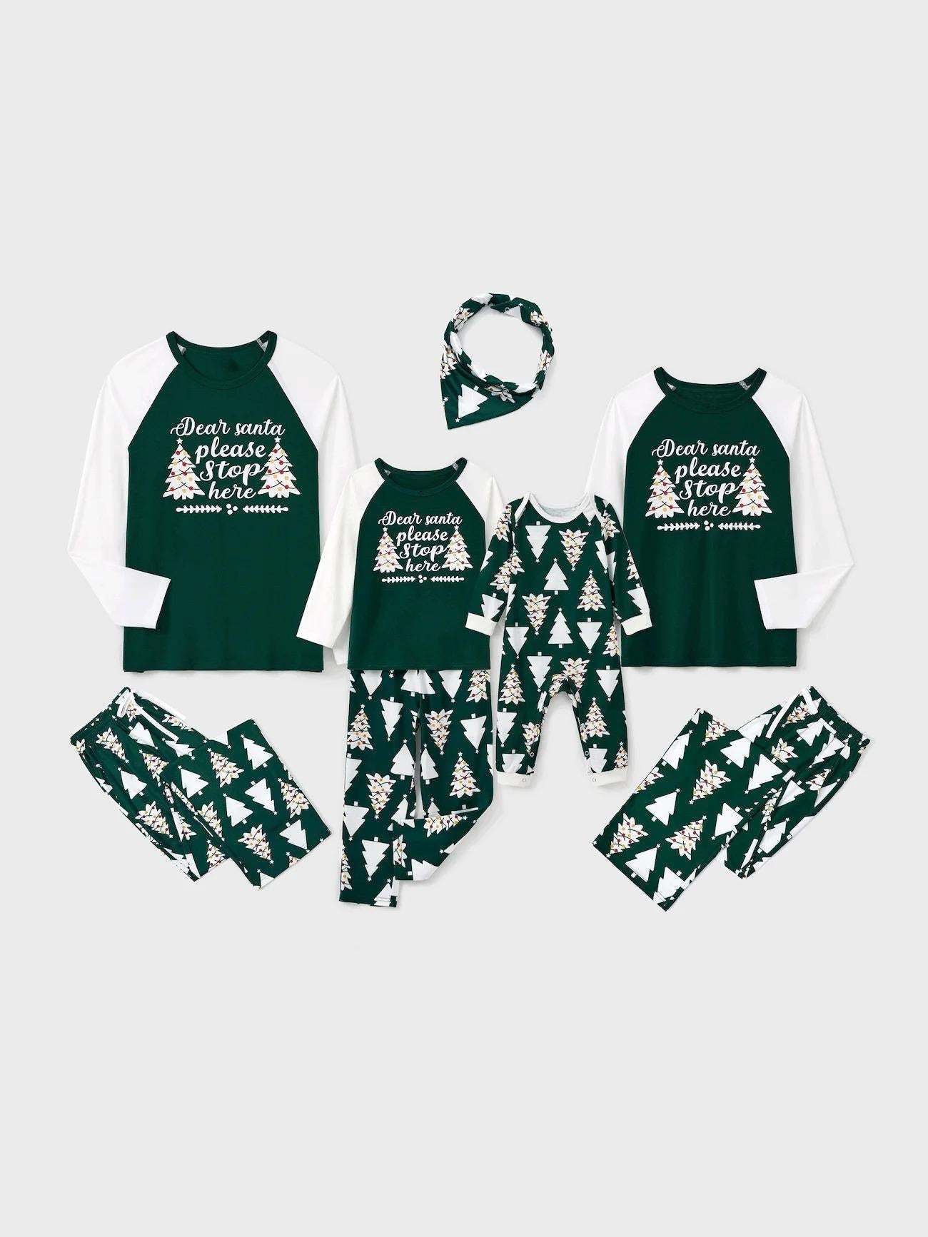 Printed Christmas Glow In The Dark Design Family Matching Pajama Set-Original Pajamas