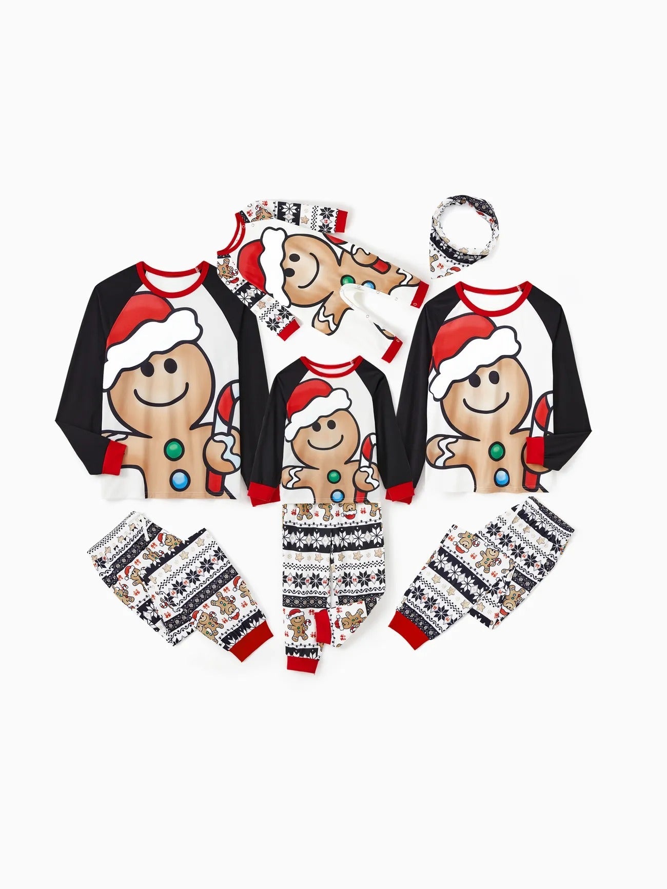 Family Matching Gingerbread Santa Pajama Set-Original Pajamas