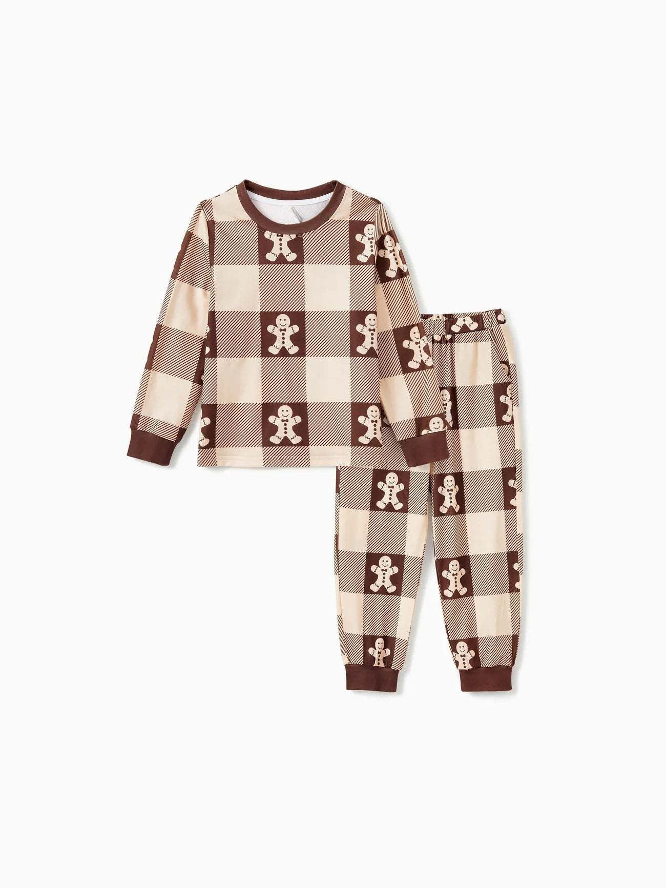 Gingerbread Plaid Family Matching Pajama Set-Original Pajamas