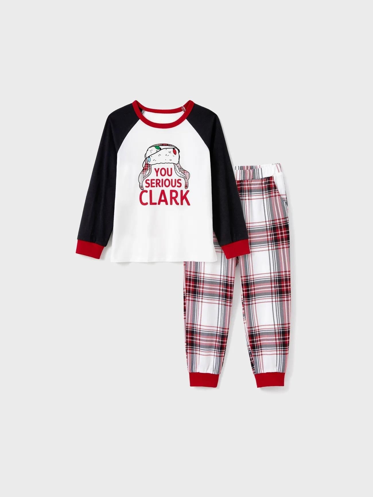 Printed Family Matching Pajama Set With You Serious Clark Text-Original Pajamas