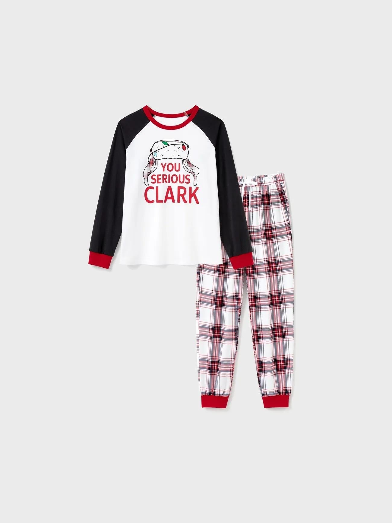 Printed Family Matching Pajama Set With You Serious Clark Text-Original Pajamas