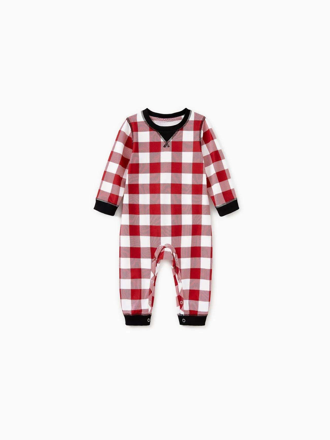 Christmas Family Matching Checkered Plaid Pajama Set-Original Pajamas