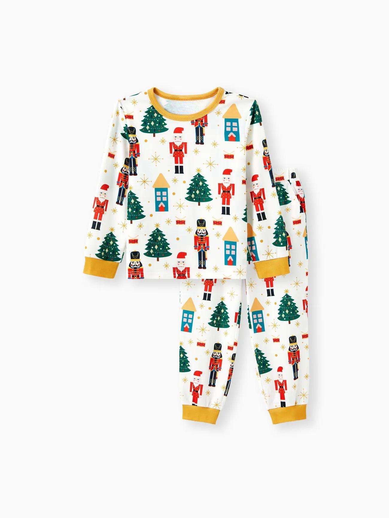 Christmas Family Matching Nutcracker Pattern Printed Pajama Set-Original Pajamas