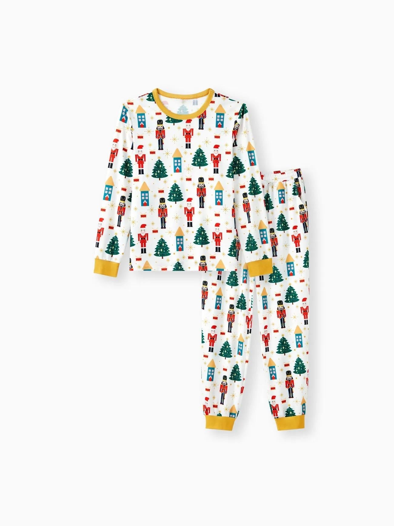 Christmas Family Matching Nutcracker Pattern Printed Pajama Set-Original Pajamas