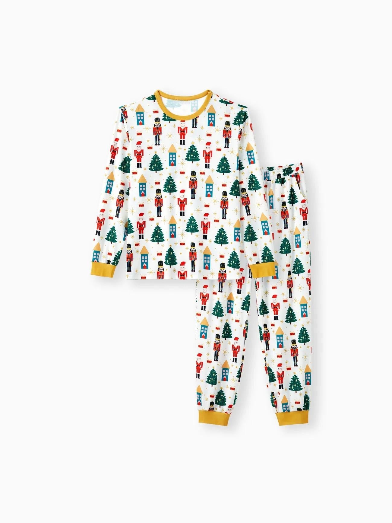 Christmas Family Matching Nutcracker Pattern Printed Pajama Set-Original Pajamas