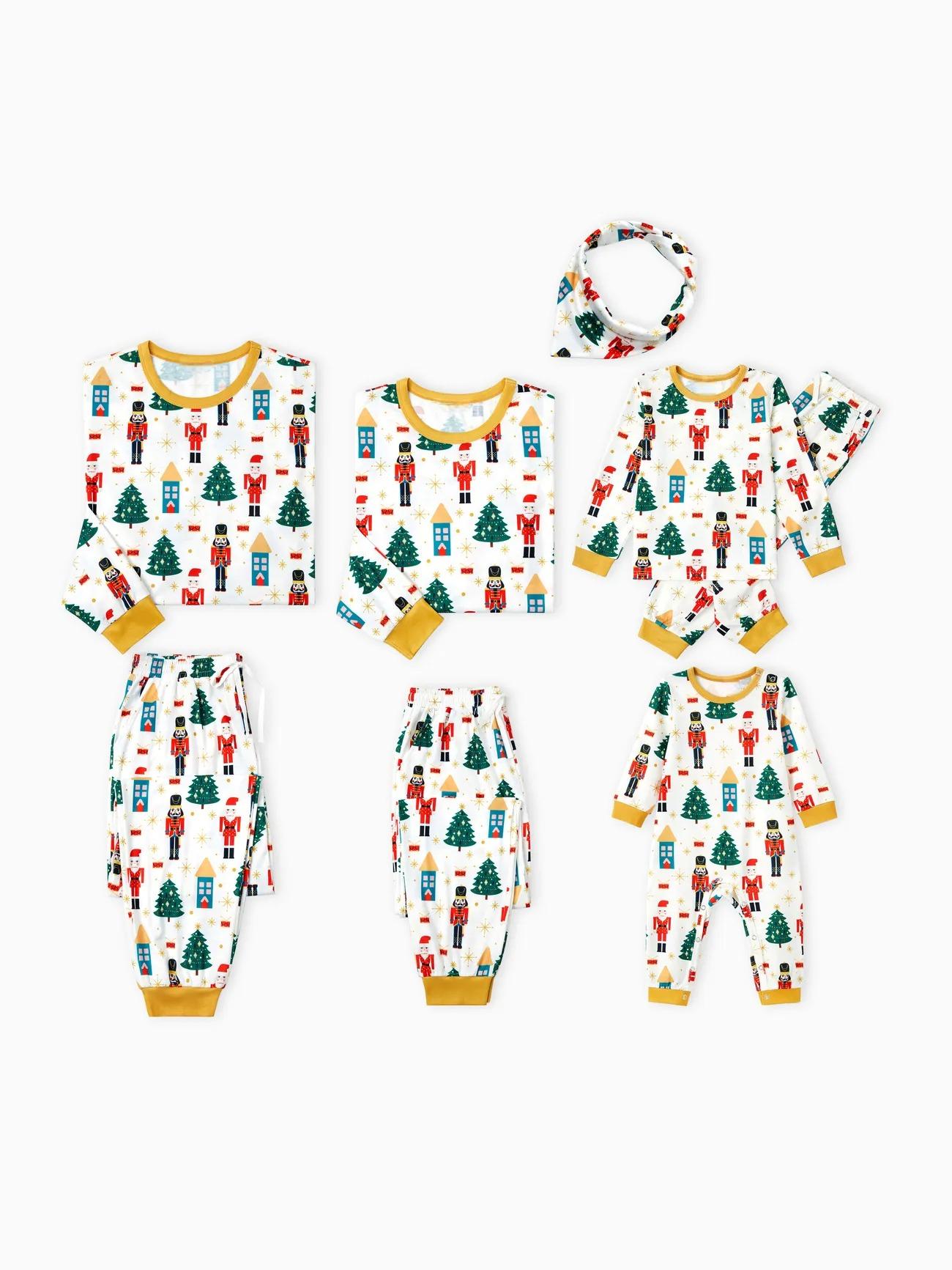 Christmas Family Matching Nutcracker Pattern Printed Pajama Set-Original Pajamas