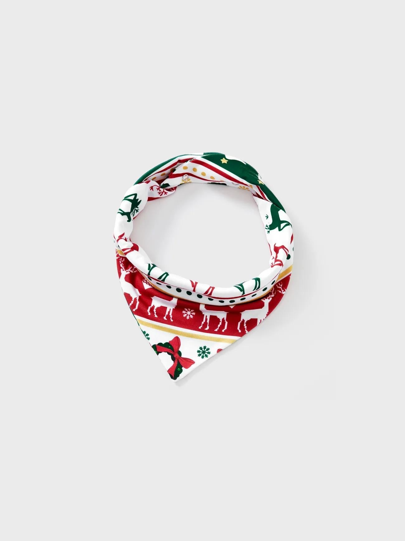 Printed Christmas Theme Family Matching Top And Pajama Set-Original Pajamas