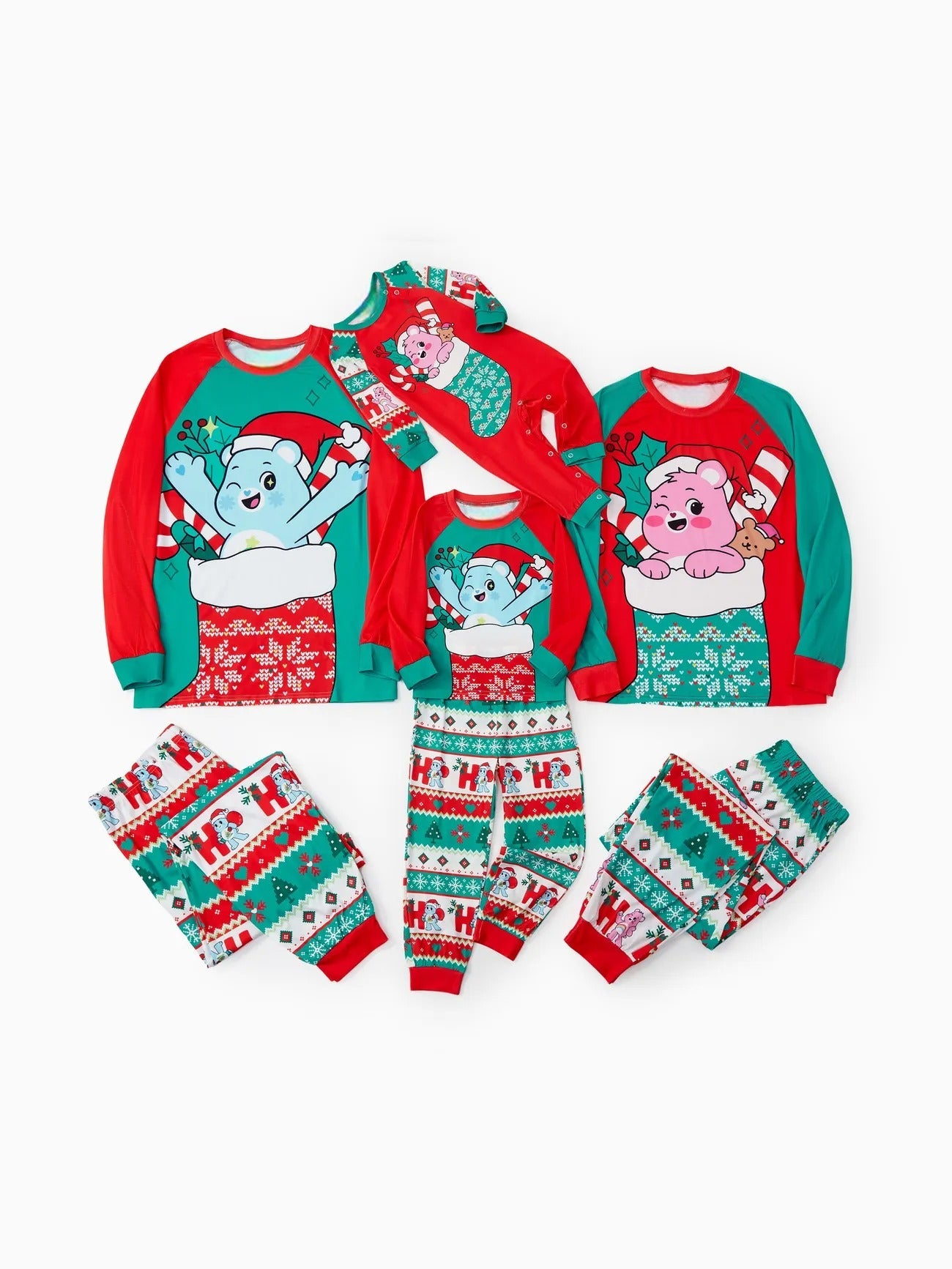 Holiday Family Matching Bear Printed Pajamas Set-Original Pajamas