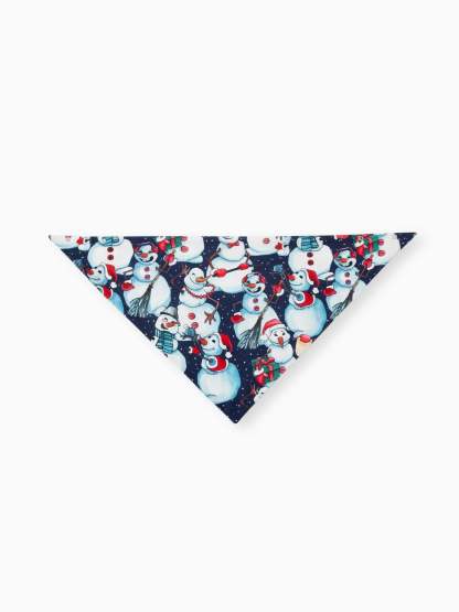 Family Matching Snowman Print Pajama Set With Long Sleeves-Original Pajamas