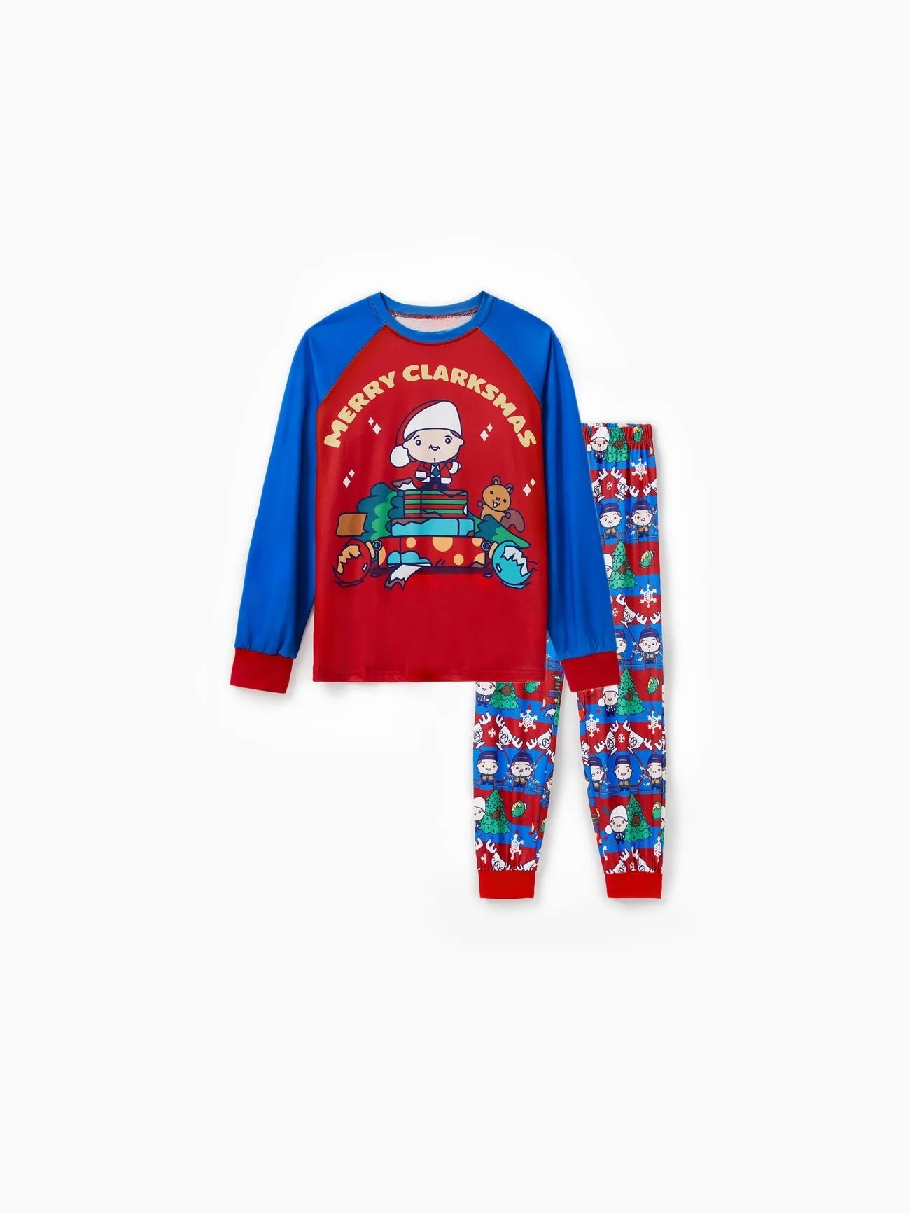 Family Matching Christmas Elk Pattern Pajama Sets-Original Pajamas