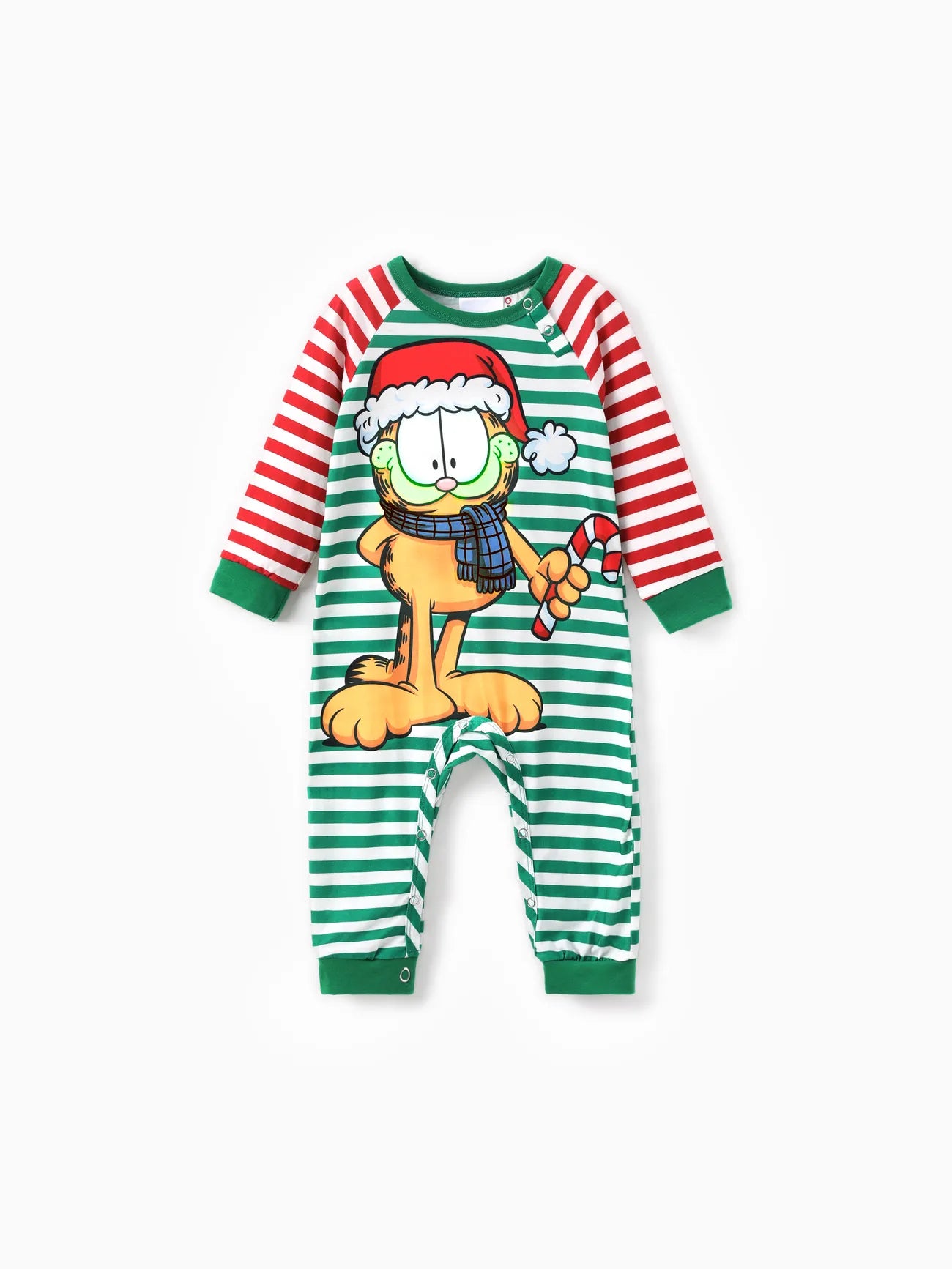 Striped Garfield Family Matching Christmas Pajama Sets-Original Pajamas