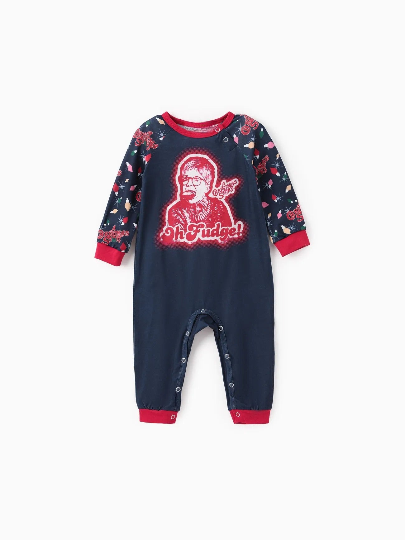 Family Matching Character Print Pajama Set With Pockets-Original Pajamas