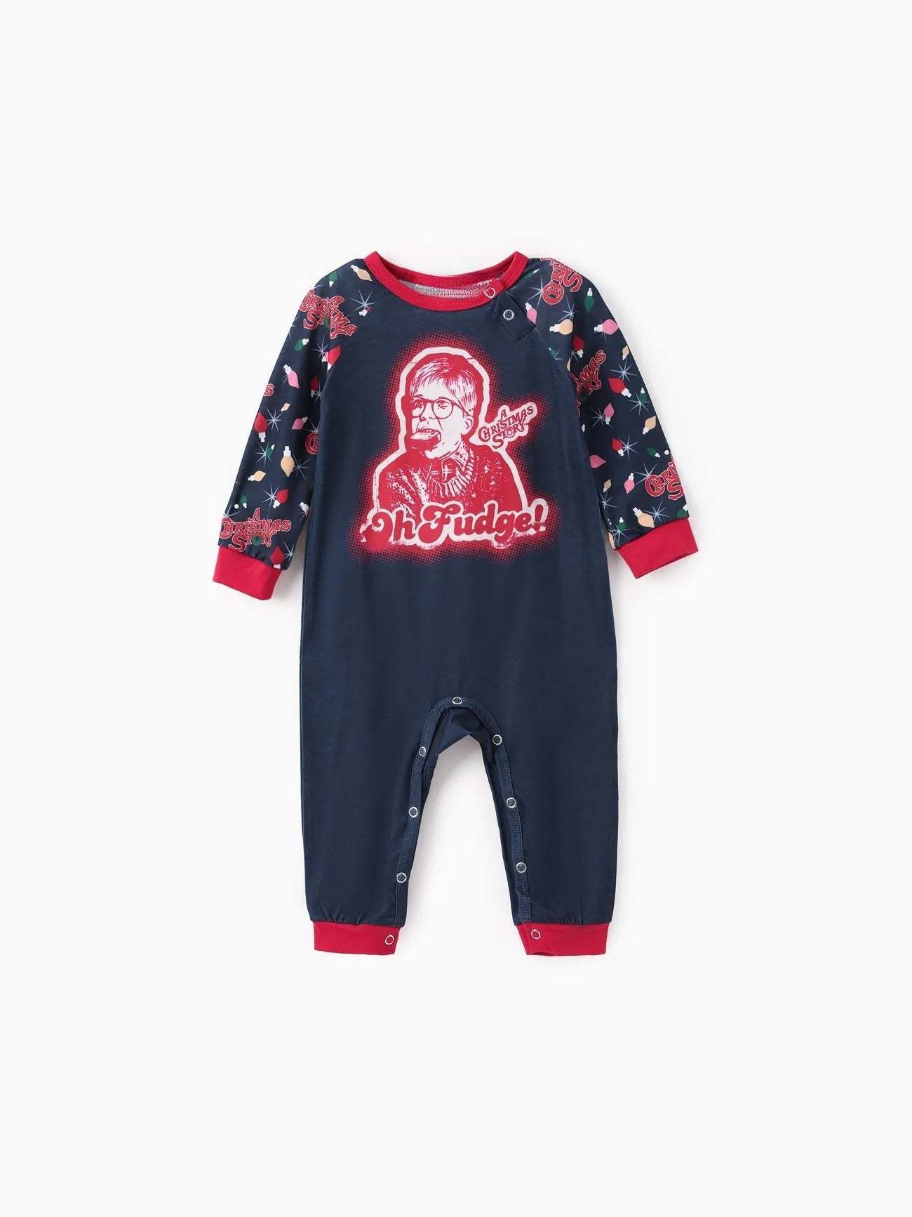 Family Matching Character Print Pajama Set With Pockets-Original Pajamas