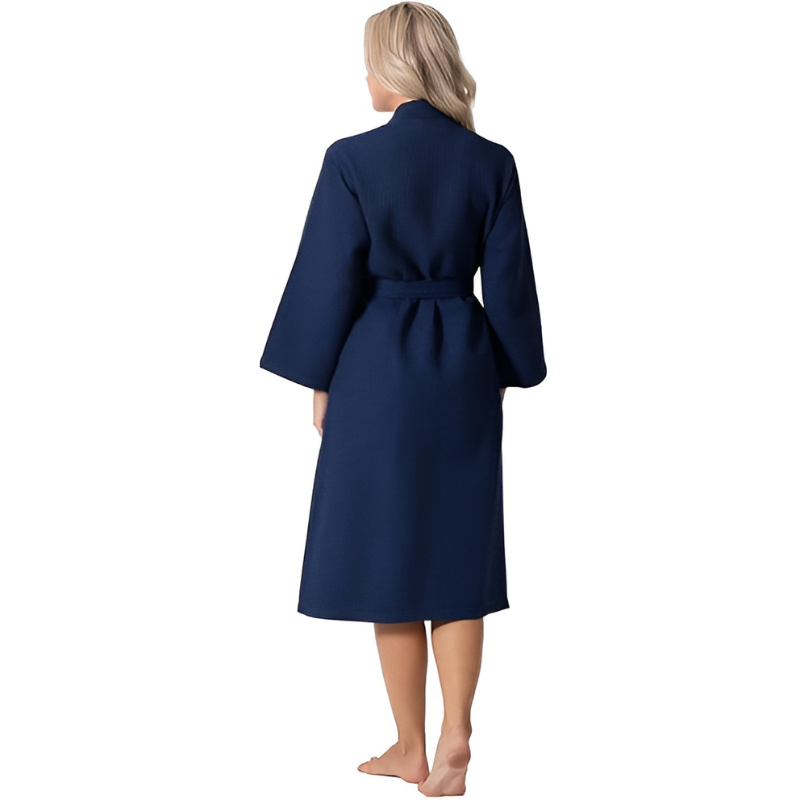 Waffle Knit Lightweight Kimono Spa Bath Robes For Women