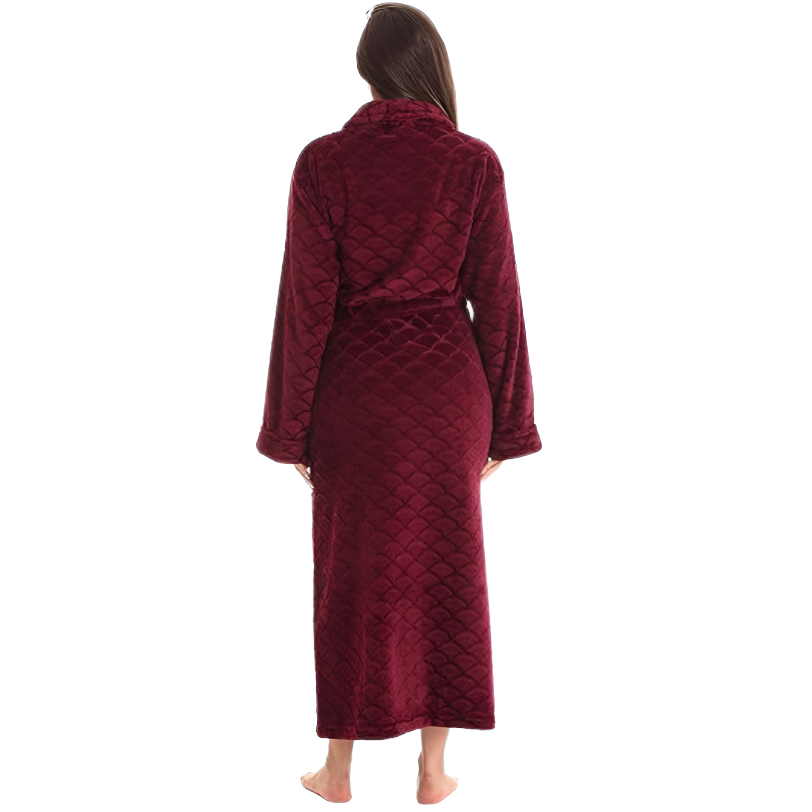 Kimono Design Hooded Bathrobe For Women 