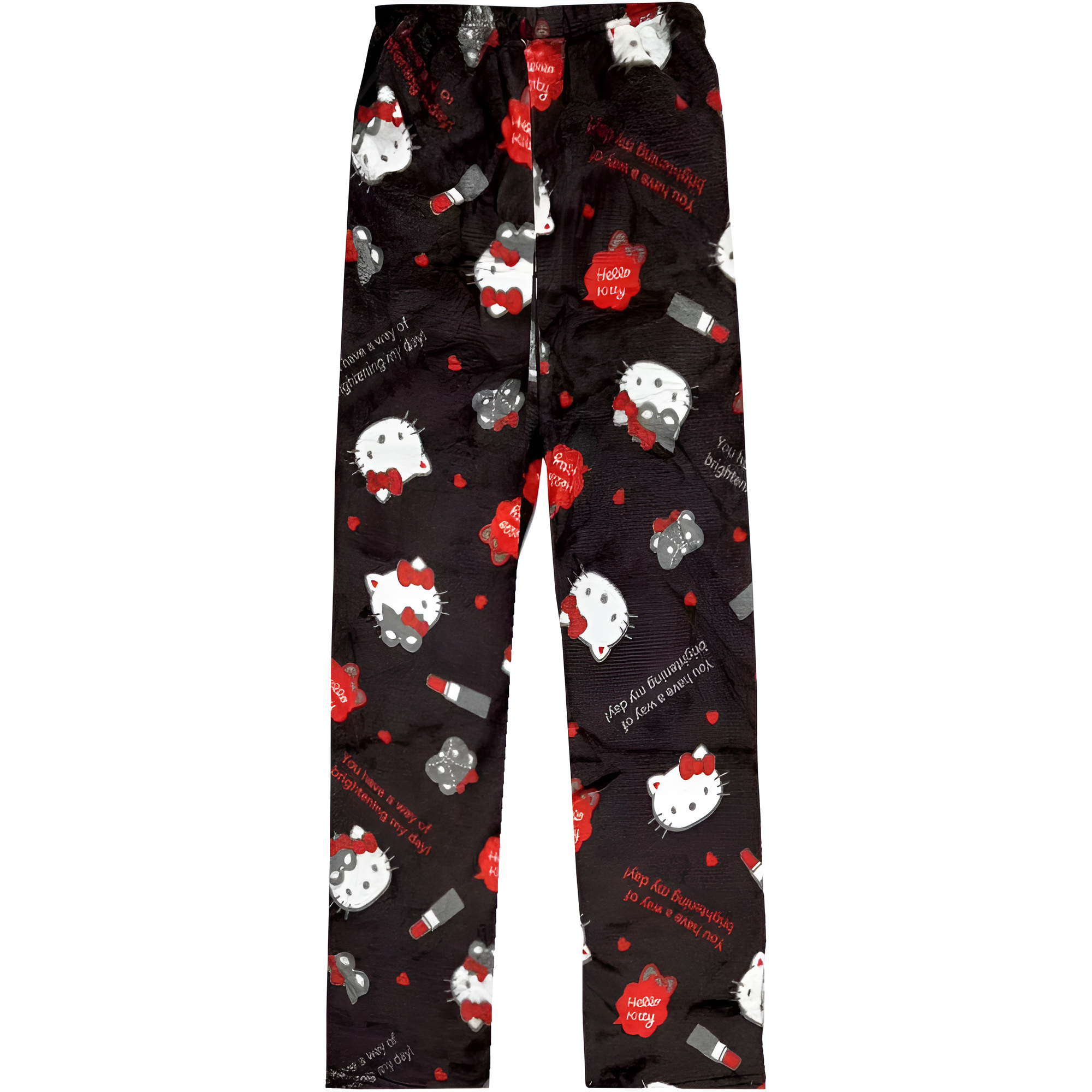 Cartoon Cat Print Pajama Pants