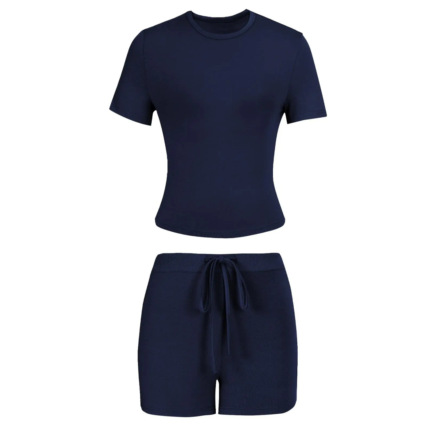 Women Solid Color Modal Loungewear Two-piece Matching Set