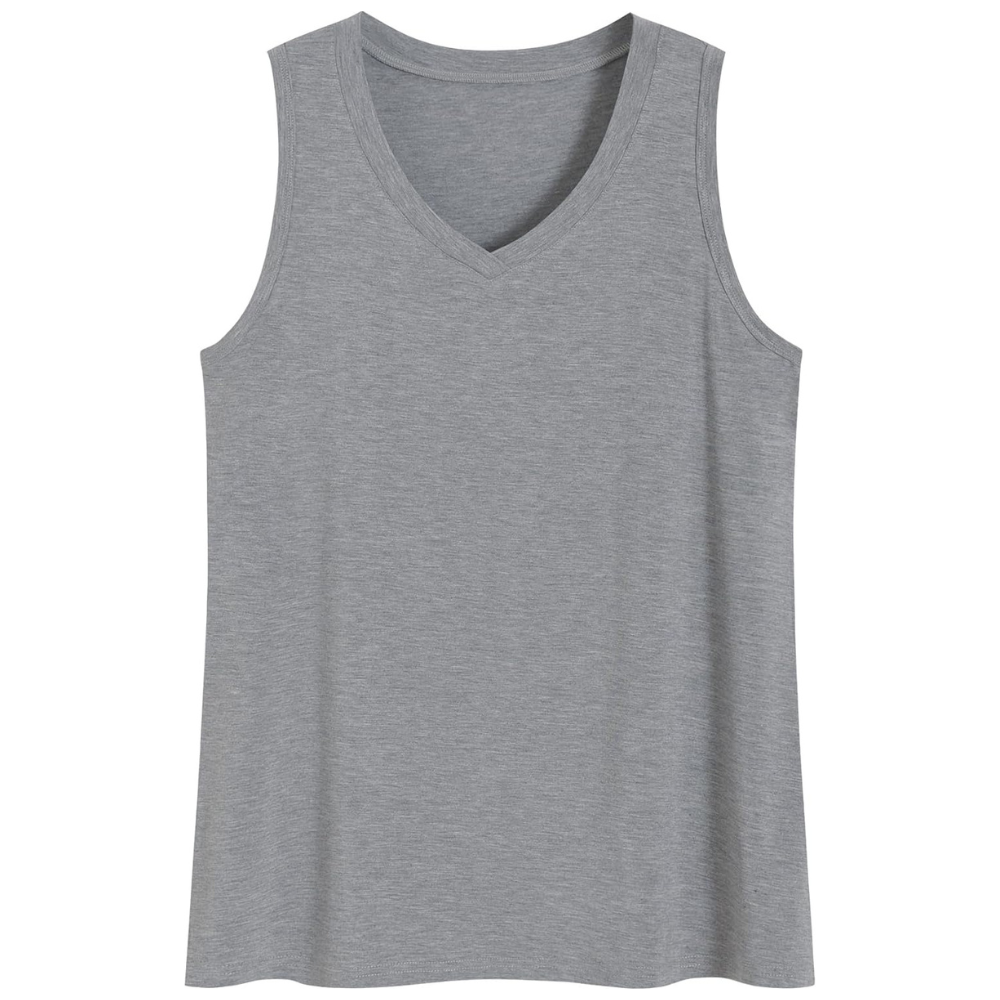 Bamboo Viscose V Patterned Pajama Tank Top