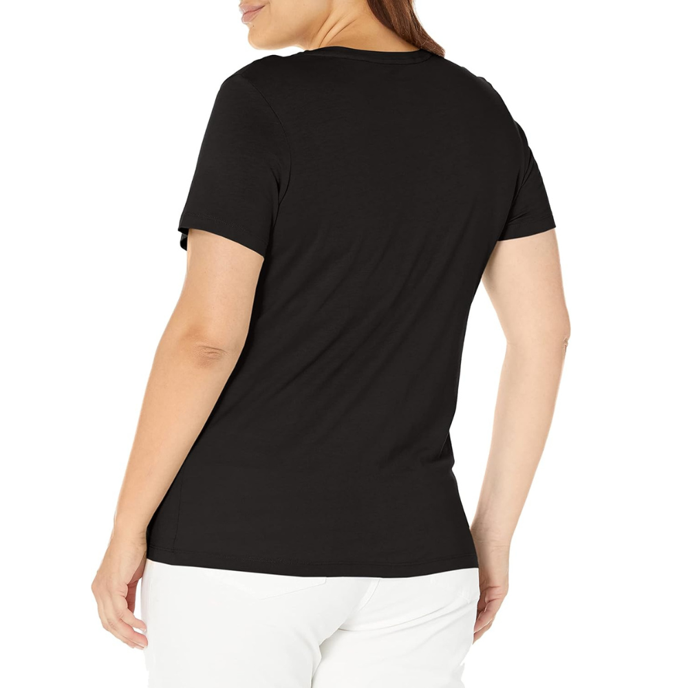 Short Sleeve V Neck T Shirt For Lounging