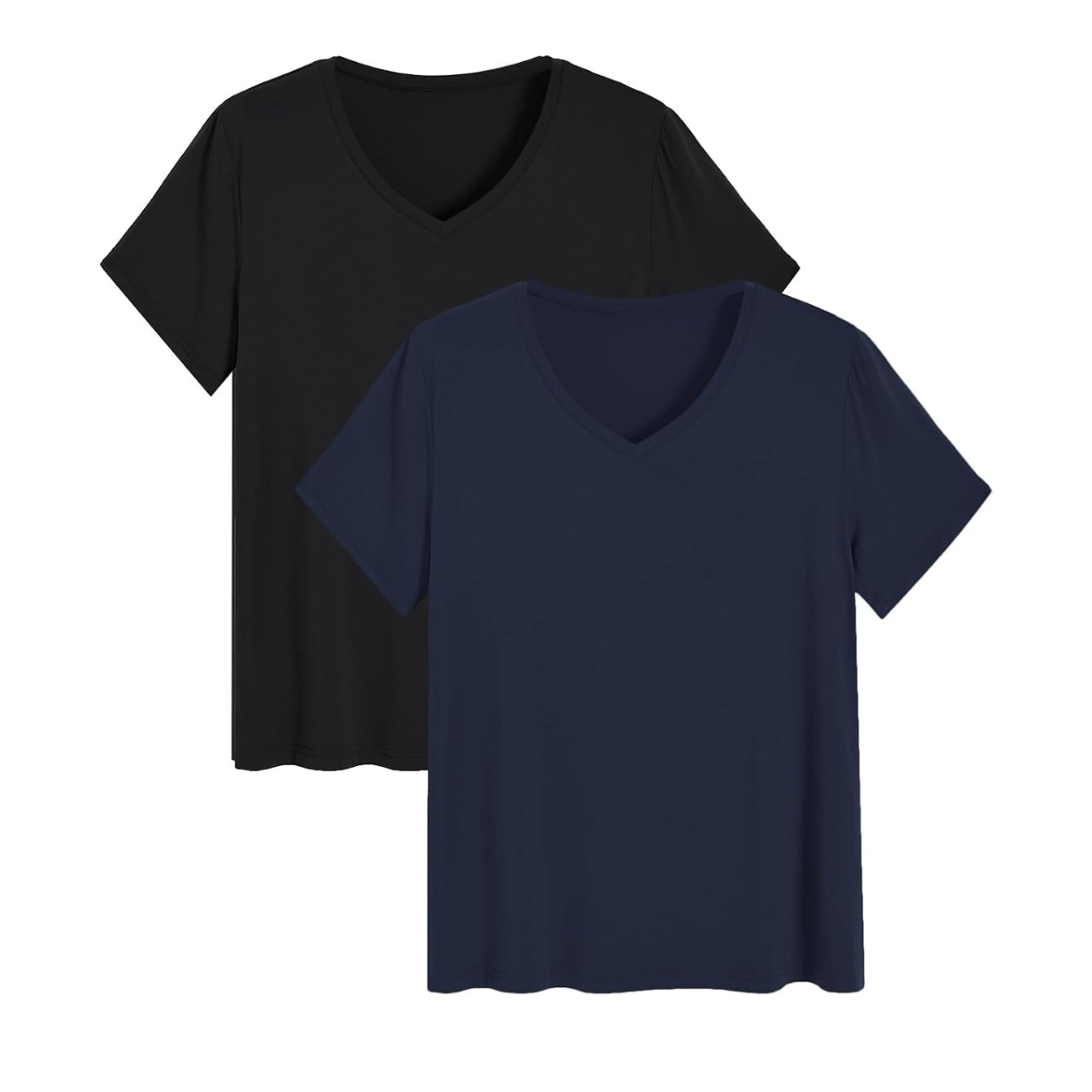 2 Pieces Bamboo Pajama Tops Set For Women