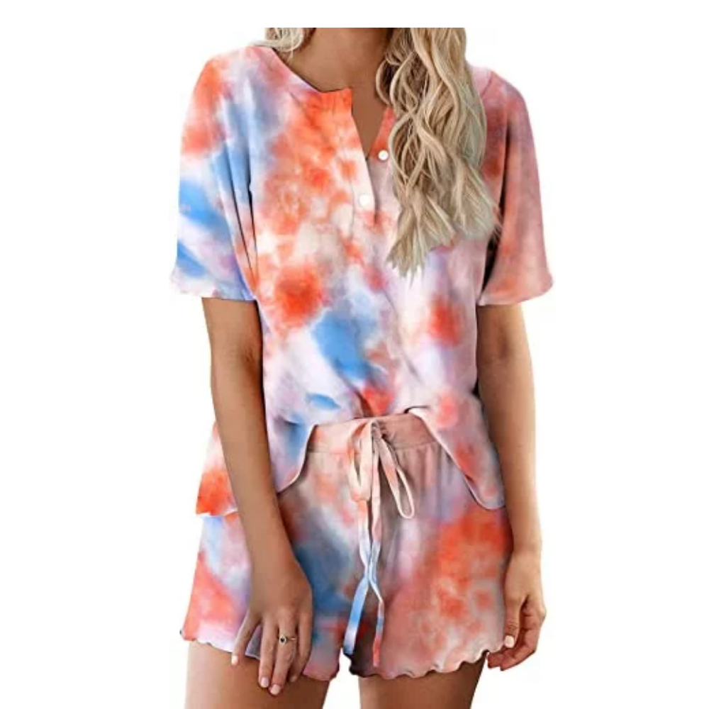 Tie Dye Pajamas Set For Women-Original Pajamas