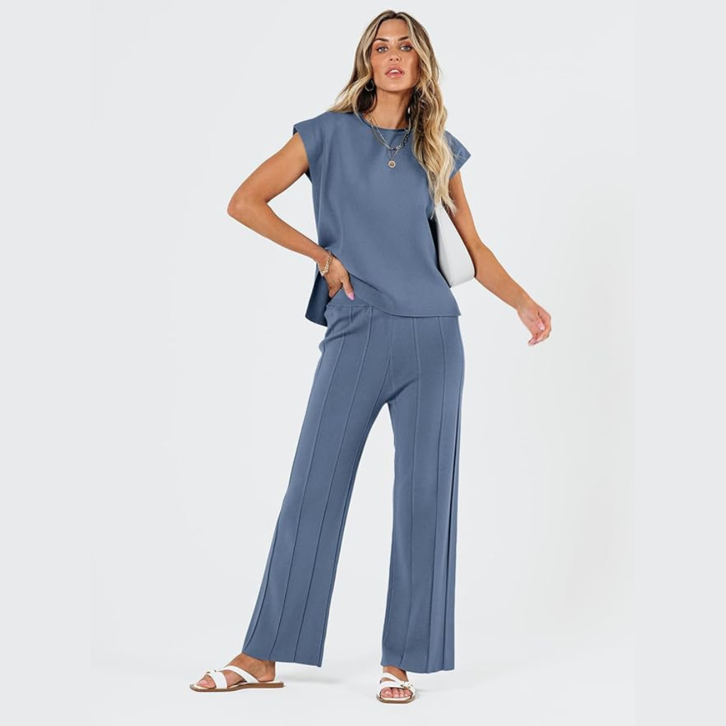 Matching 2 Piece Knit Sets For Women