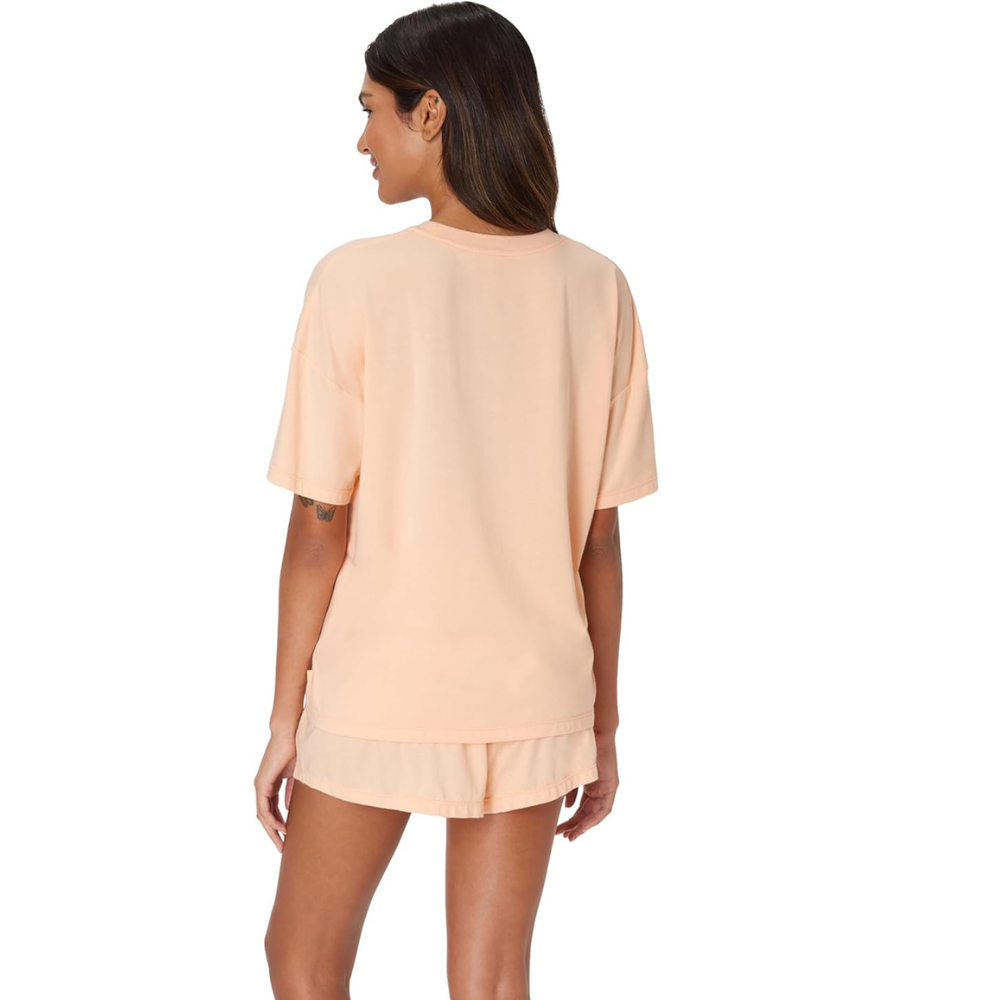 Women 2 Piece Lounge Set T Shirt And Sleep Shorts