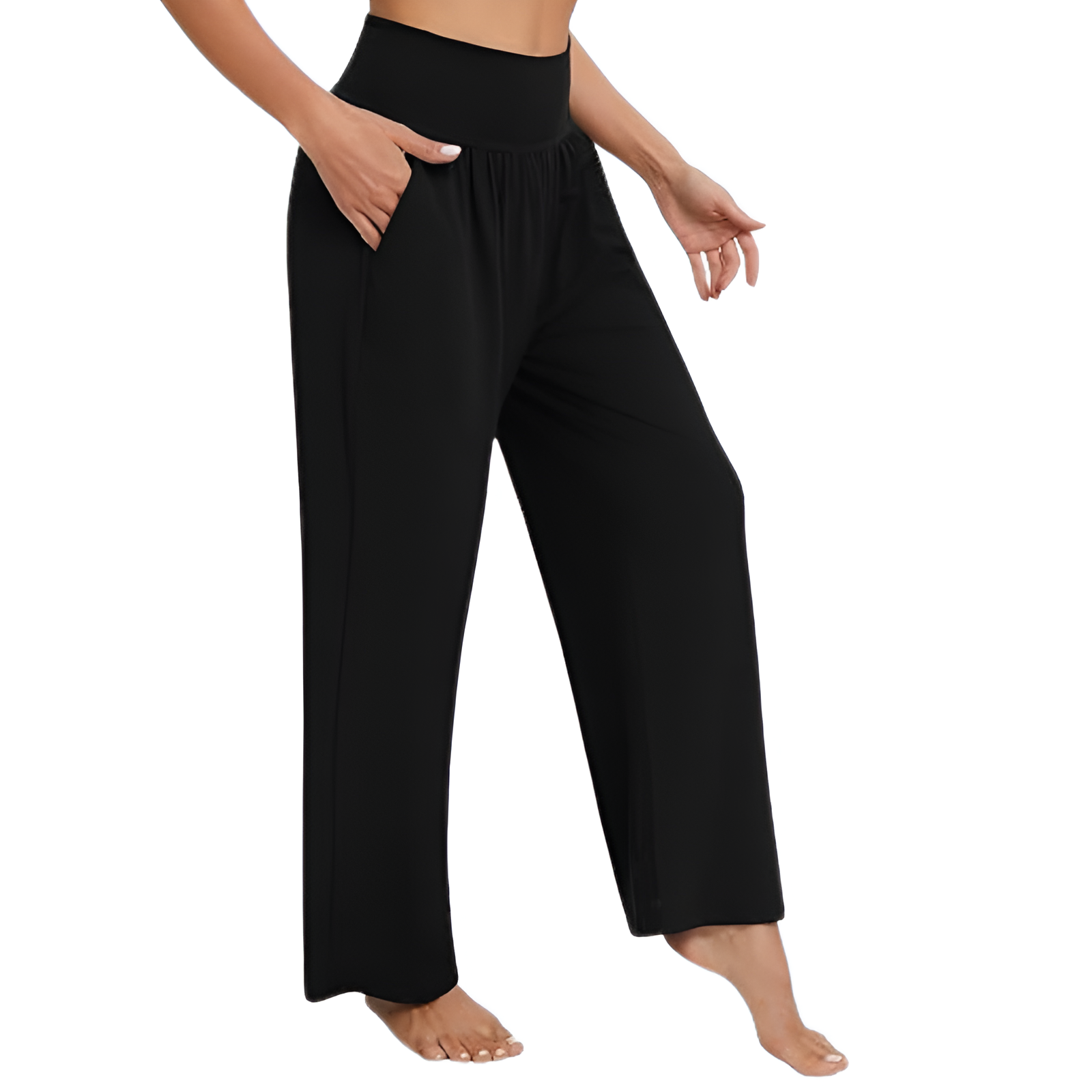 Wide Lounge Yoga Pajama Pants With Pockets
