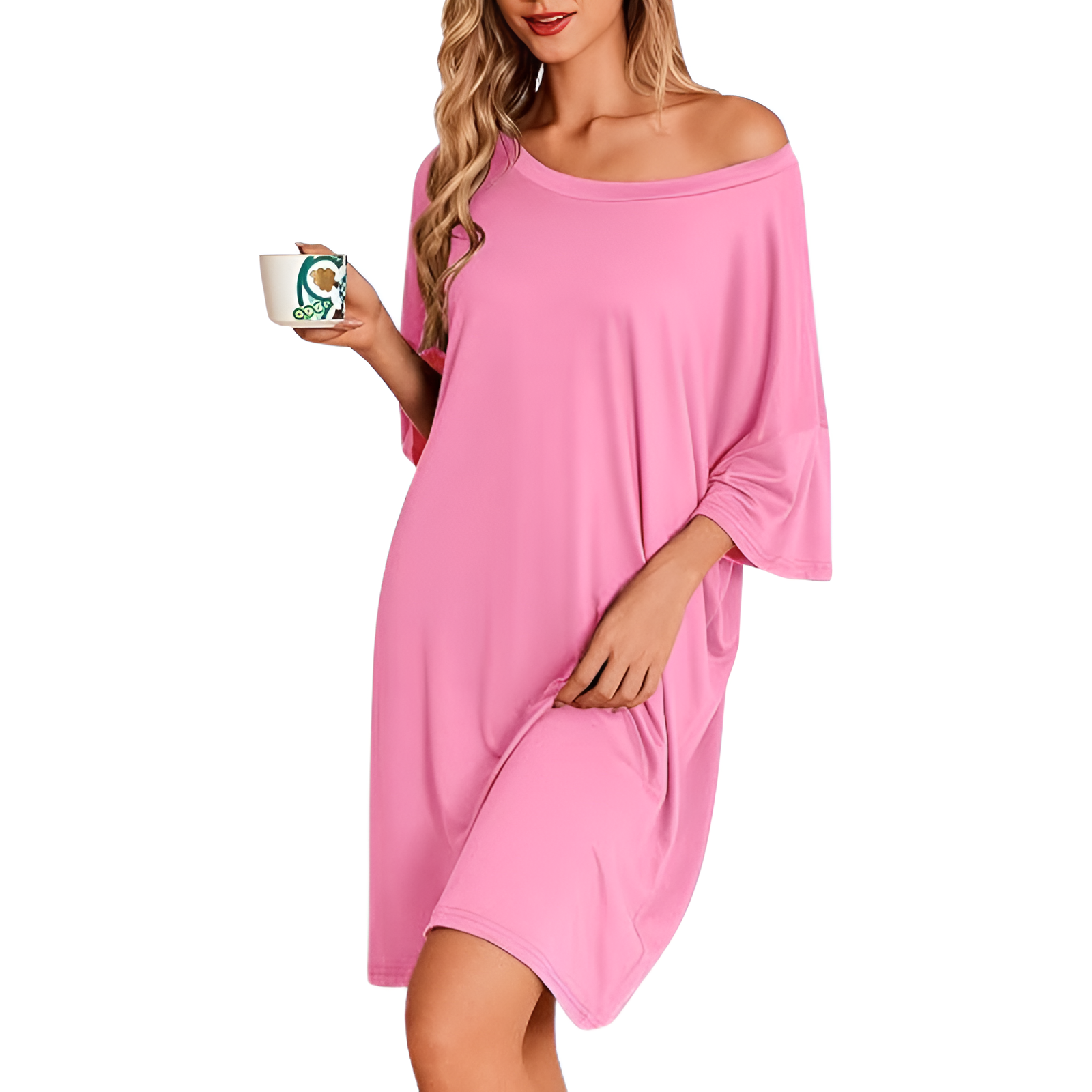 Oversized Nightgowns For Women With Short Sleeves