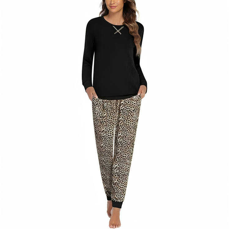 Abstract Printed Lounge Sets With Pockets-Original Pajamas