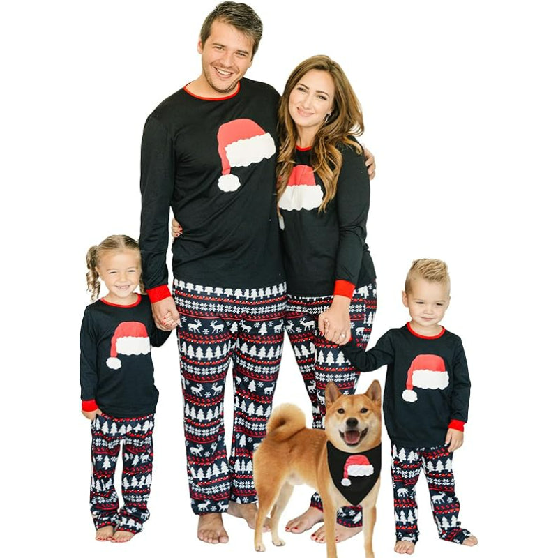 Reindeer Printed Christmas Themed Family Matching Sleepwear-Original Pajamas