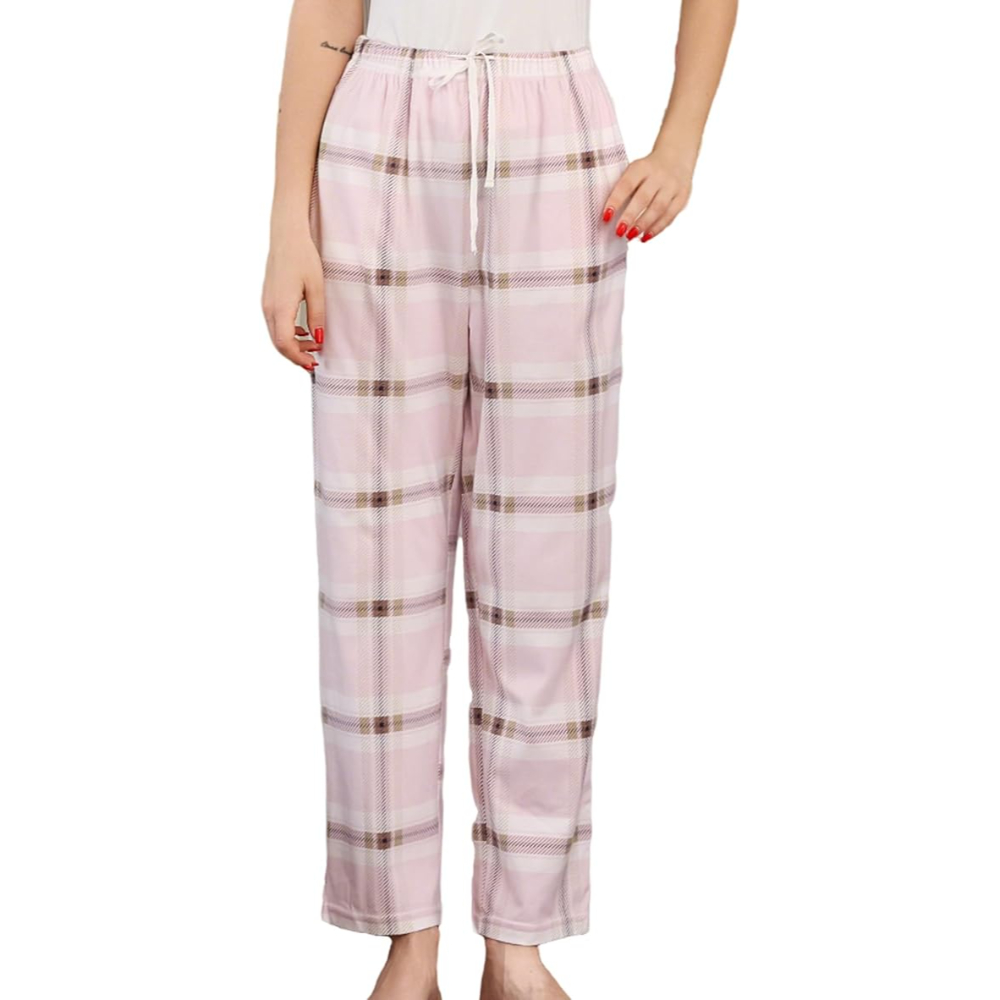 Printed Pajama Pants With Side Pockets