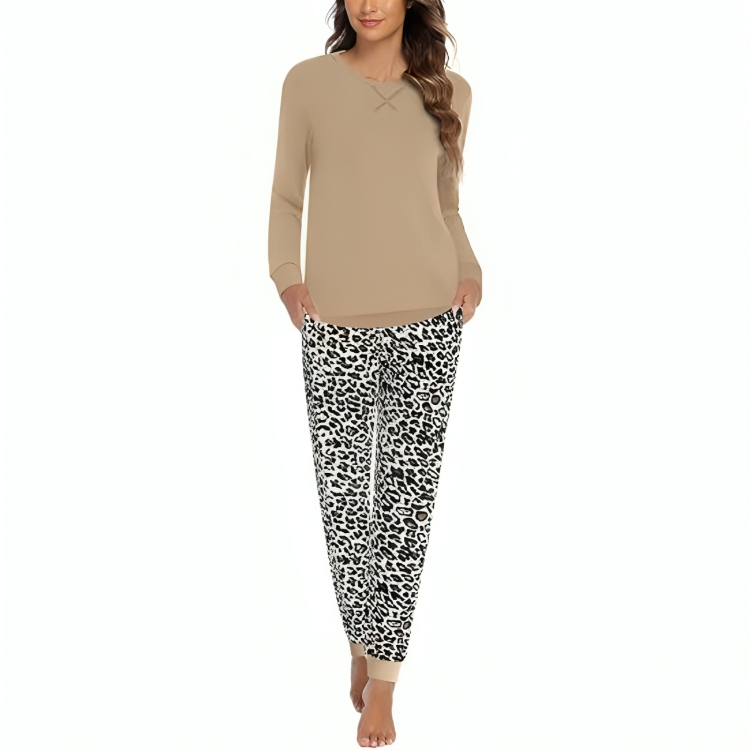 Abstract Printed Lounge Sets With Pockets-Original Pajamas