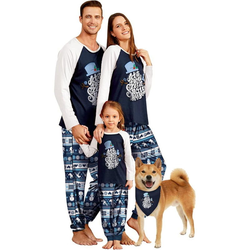 Festive Plaid Print Christmas Family Matching Pajama Set-Original Pajamas