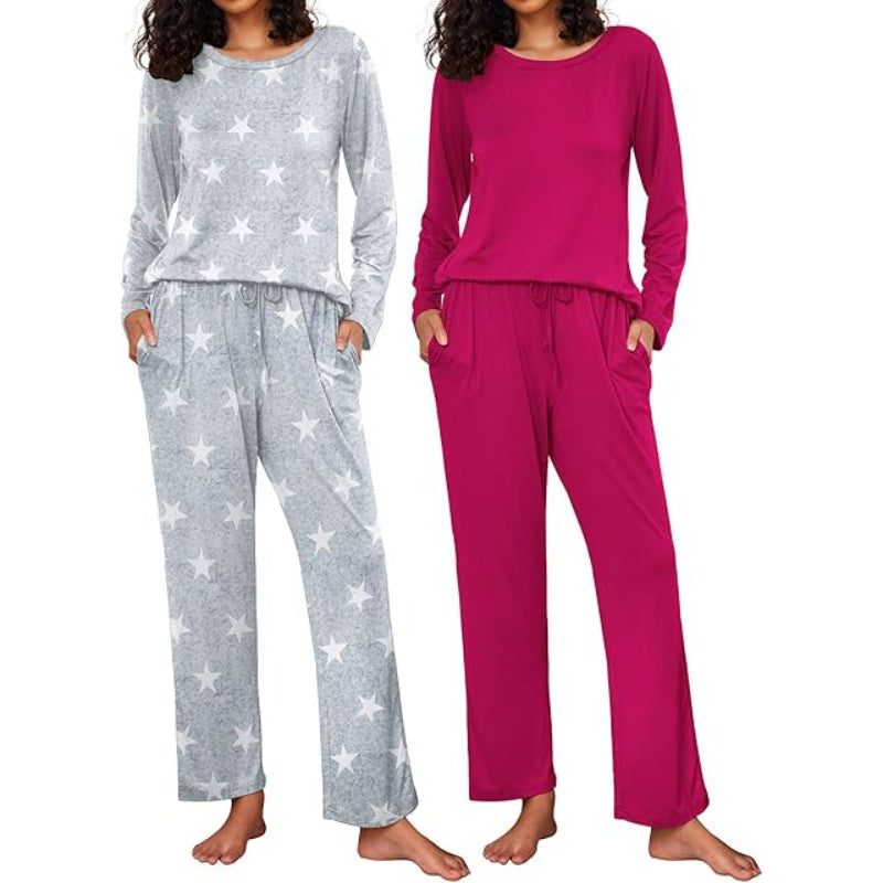 2 Pack Long Sleeve Sleepwear Loungewear-Original Pajamas