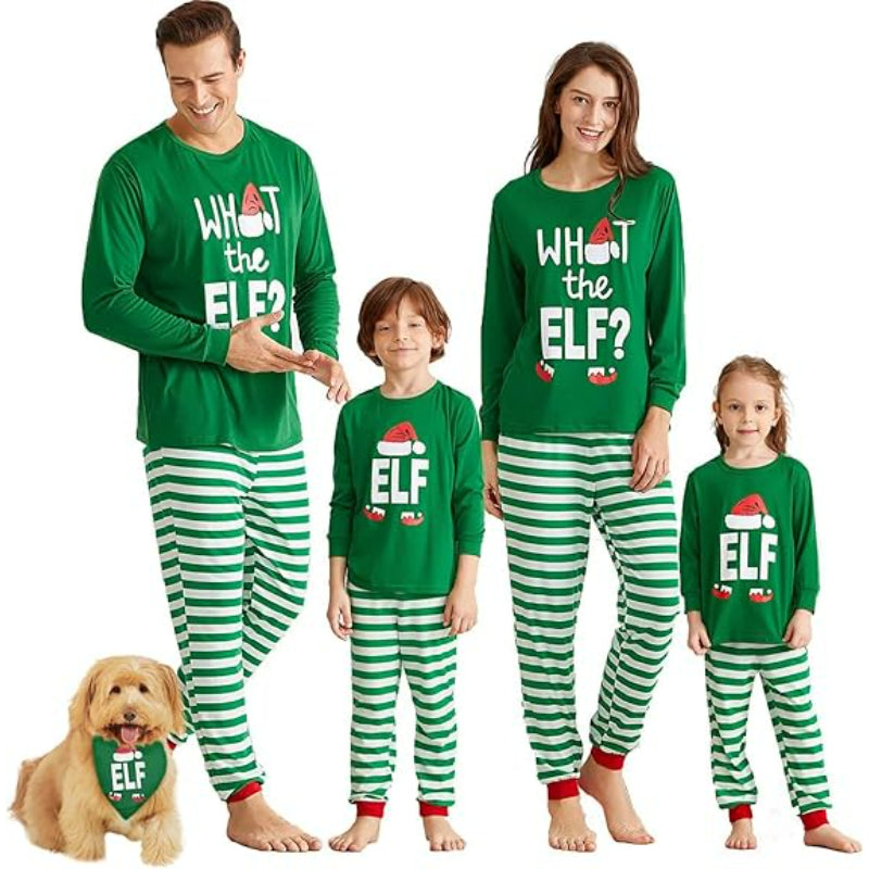 Festive Plaid Print Christmas Family Matching Pajama Set-Original Pajamas