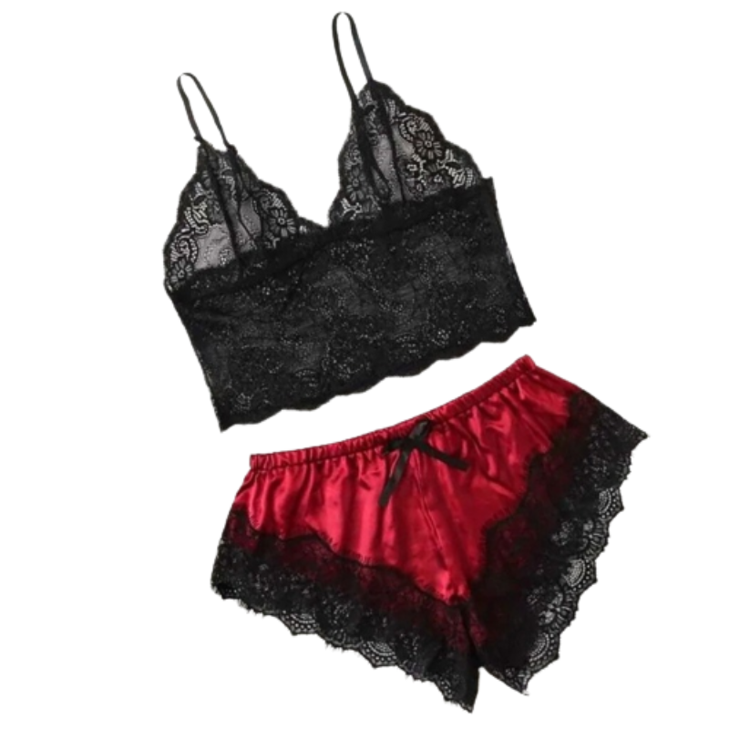 V-Neck Lace Sleepwear Lingerie-Original Pajamas