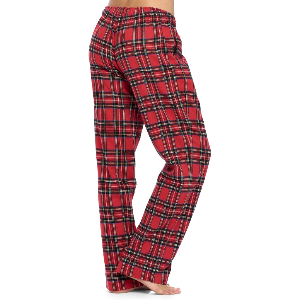 Lounge Pajama Pants With Checkered Pattern For Women