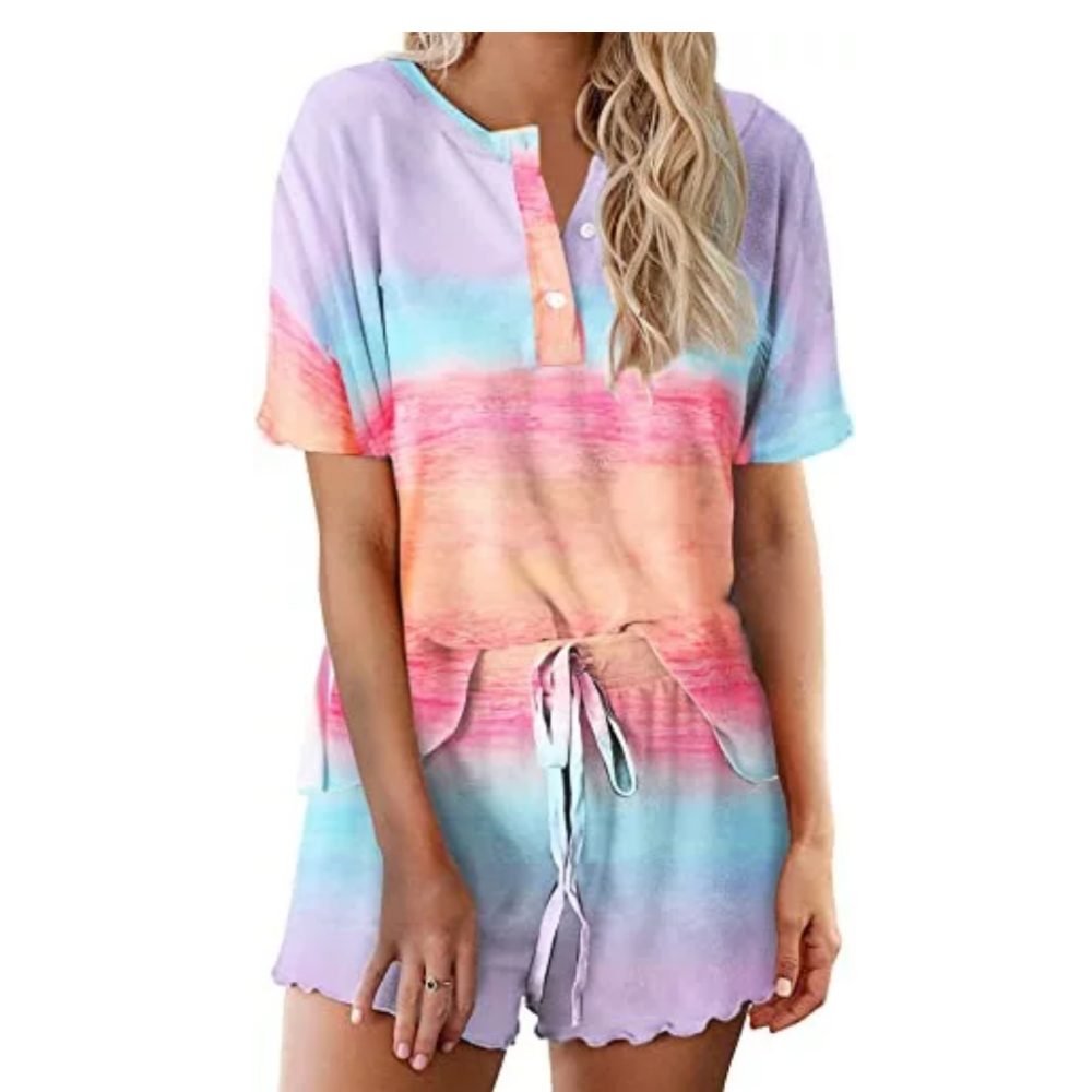 Tie Dye Sleepwear Pajamas Set For Women-Original Pajamas