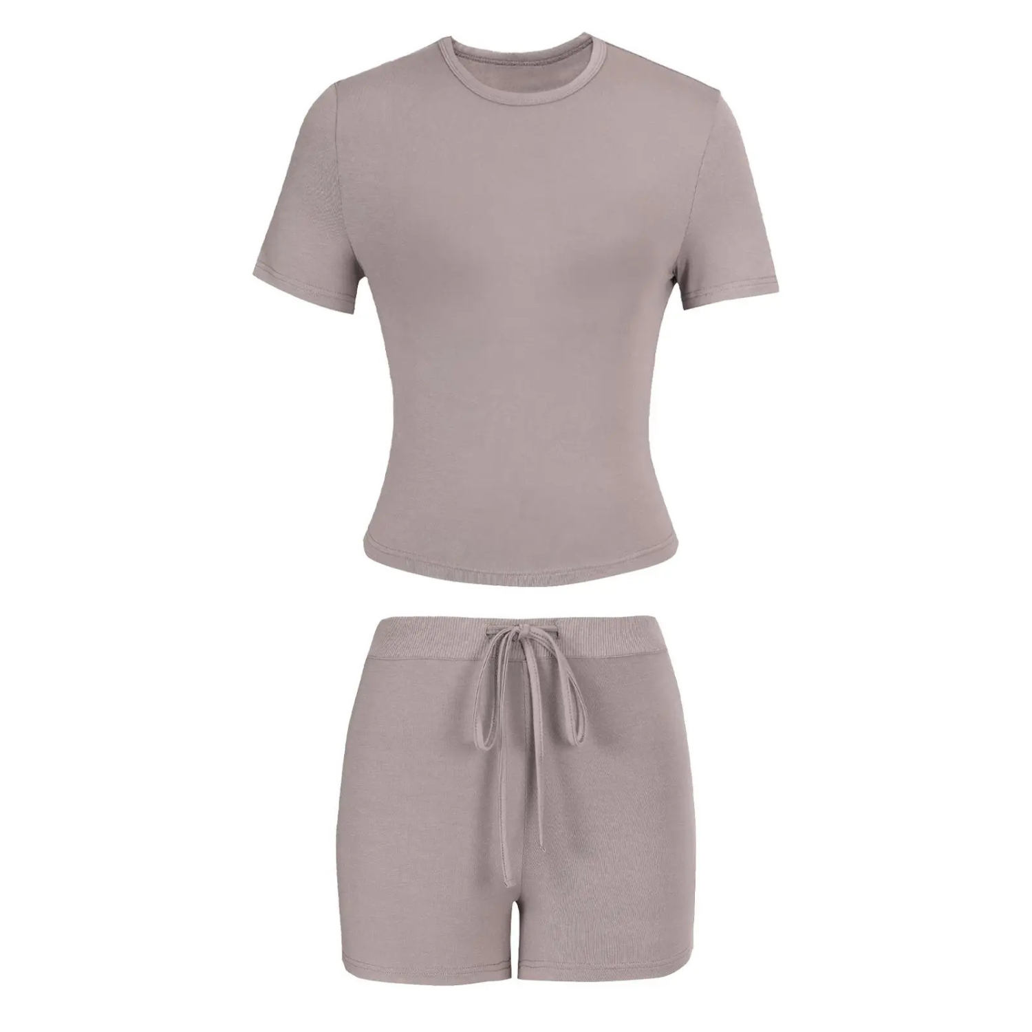Women Solid Color Modal Loungewear Two-piece Matching Set