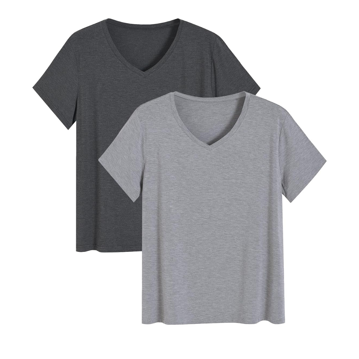 2 Pieces Bamboo Pajama Tops Set For Women