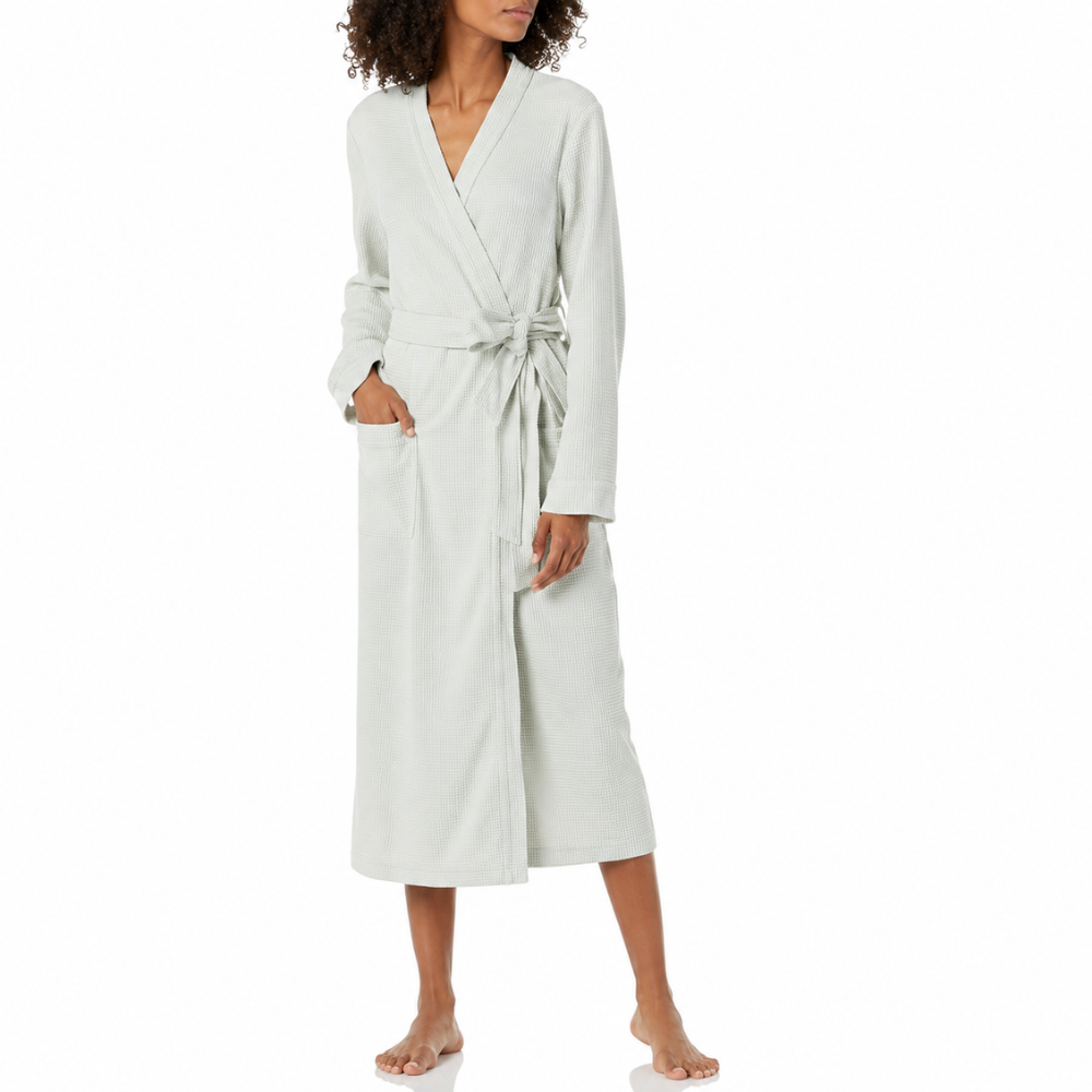 Lightweight Mid Length Bath Robe For Women