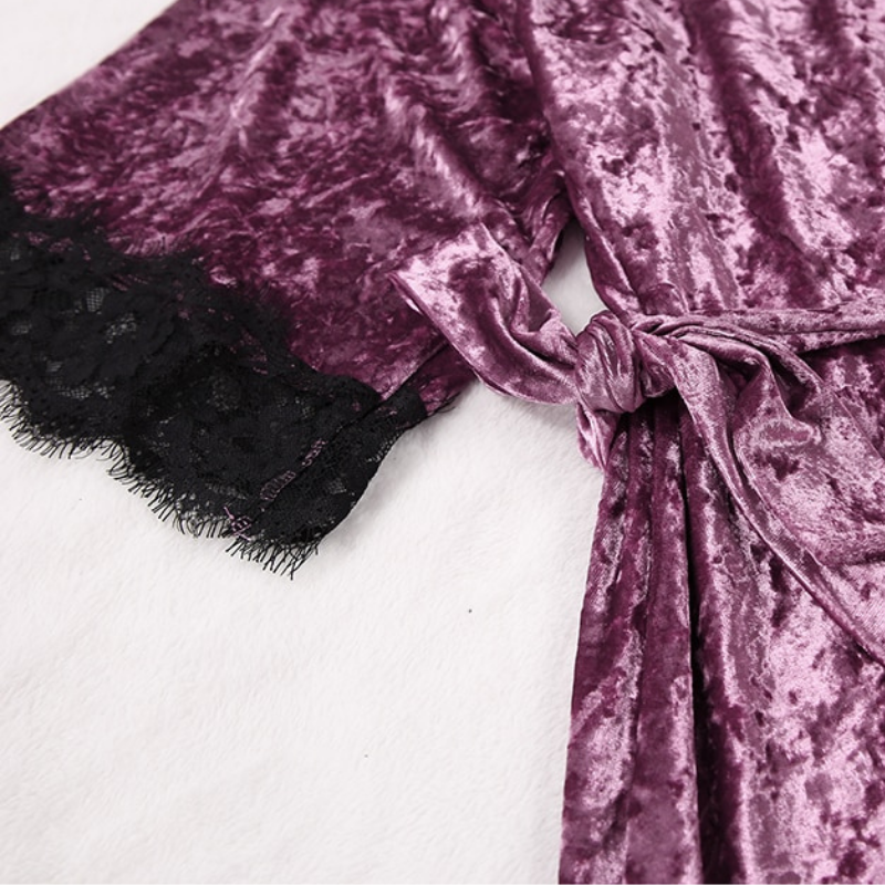 3 Piece Pajamas Velvet Suits With Shorts-Original Pajamas3 Piece Pajamas Velvet Suits With Shorts - Image 5