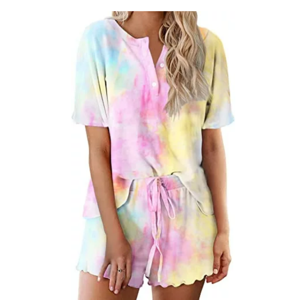Tie Dye Pajamas Set For Women-Original PajamasTie Dye Pajamas Set For Women - Image 8
