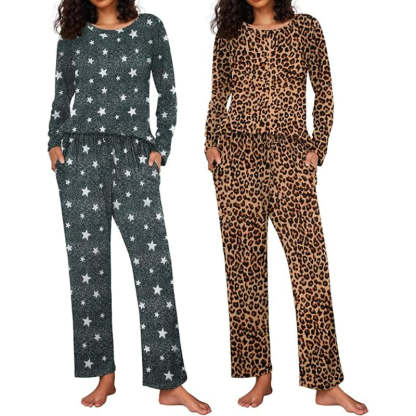 2 Pack Long Sleeve Sleepwear Loungewear-Original Pajamas