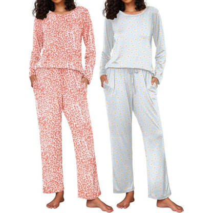 2 Pack Long Sleeve Sleepwear Loungewear-Original Pajamas
